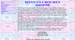 Desktop Screenshot of donnascrochetshoppe.com